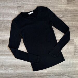 Active Basic black long sleeve top